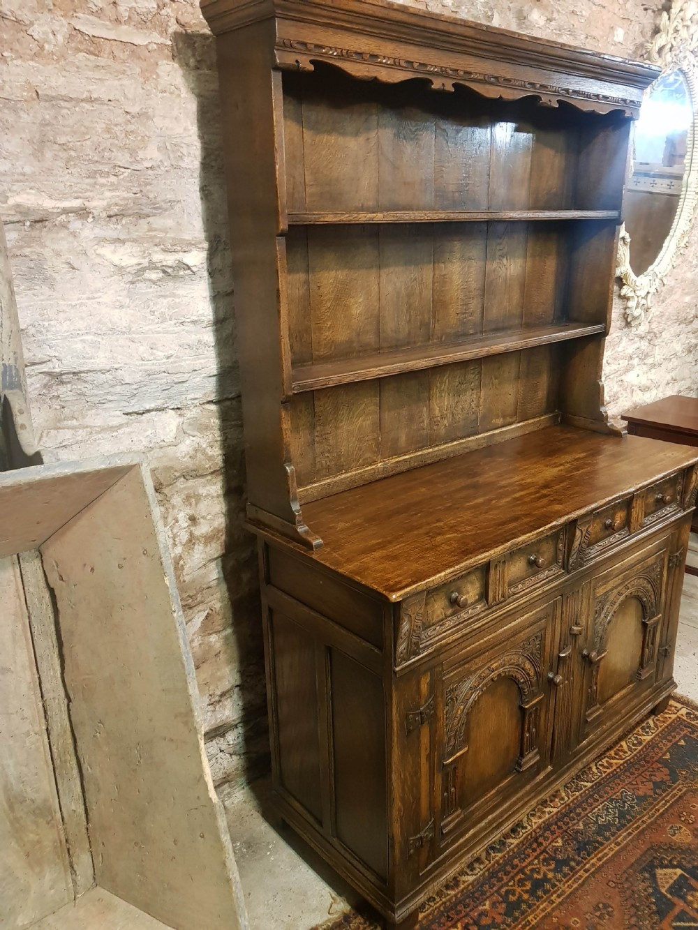 1920s Period style oak dresser View VI