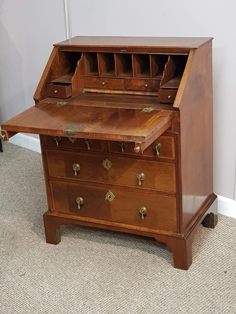 Edwardian Walnut Bureau