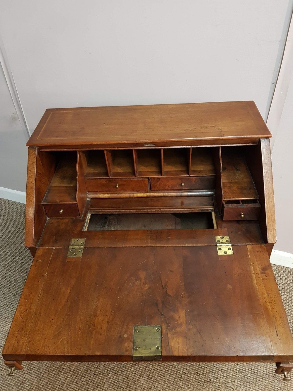 Edwardian Walnut Bureau View IV