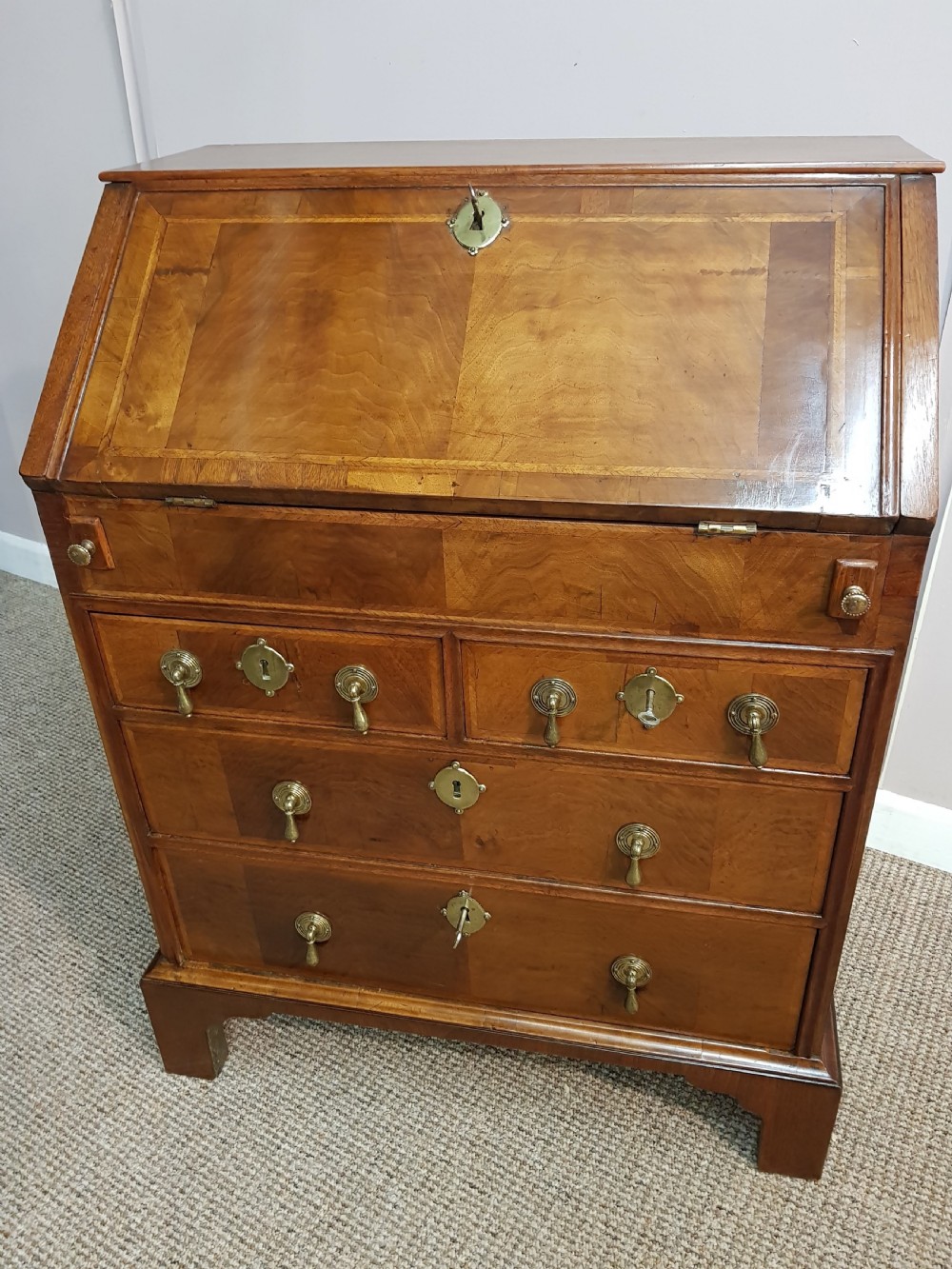 Edwardian Walnut Bureau View V