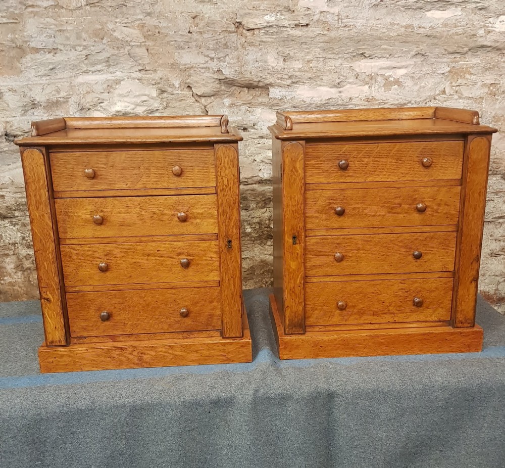 Pair of Miniature Victorian Wellington Chests