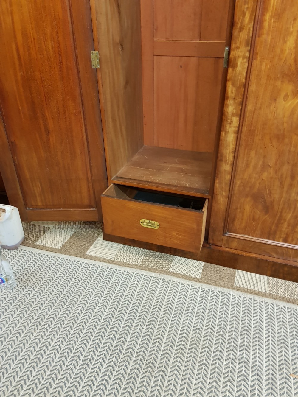 Victorian mahogany three door wardrobe View VI