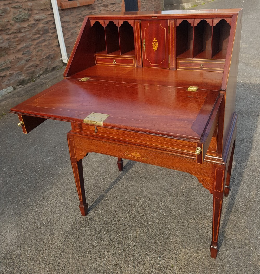 Edwardian inlaid bureau