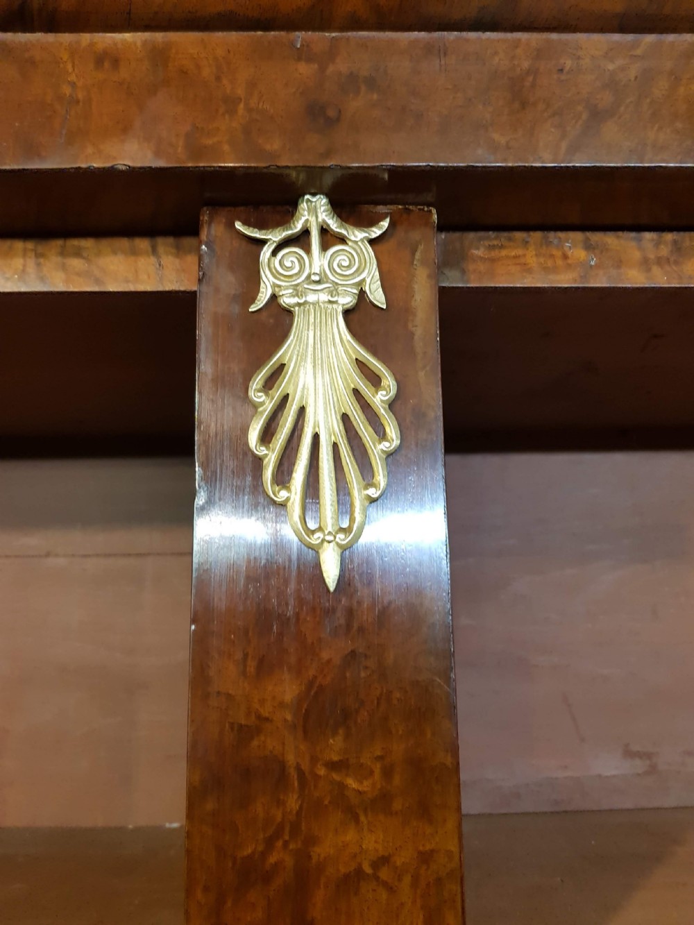 Victorian Burr Walnut Open Bookcase  View III