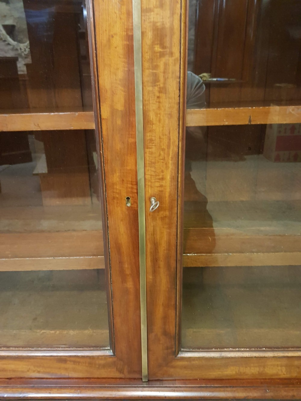 Early Victorian mahogany Chiffonier Bookcase.  View II