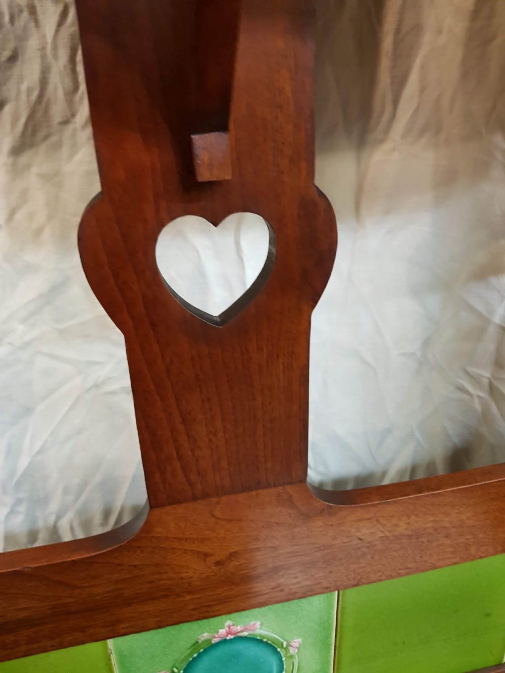 Arts and crafts style Walnut Hallstand. View IX