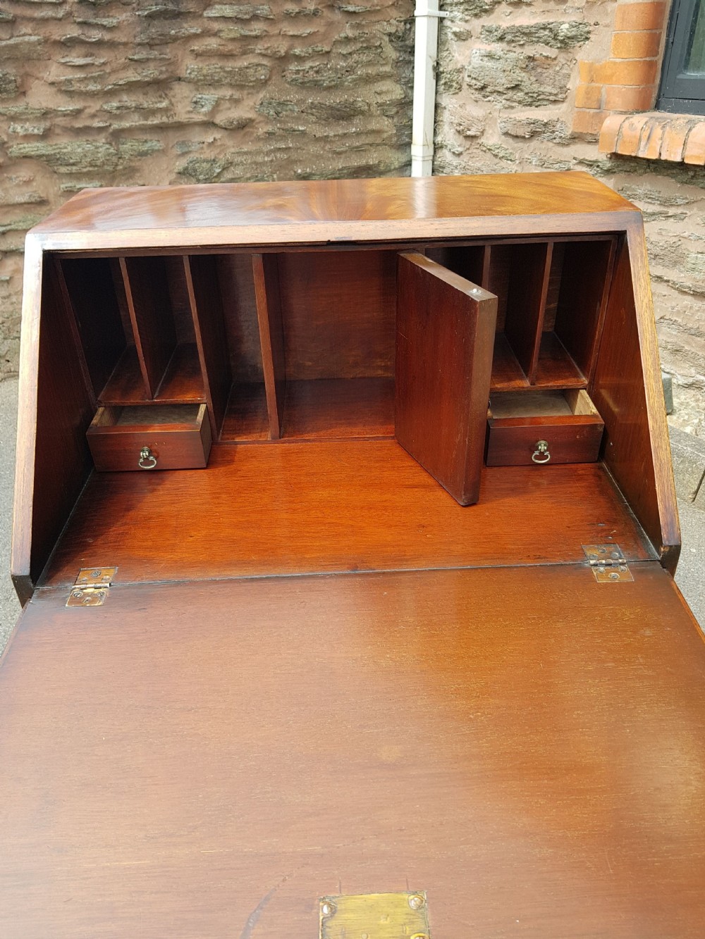 1920s Flame mahogany Bureau.  View VI