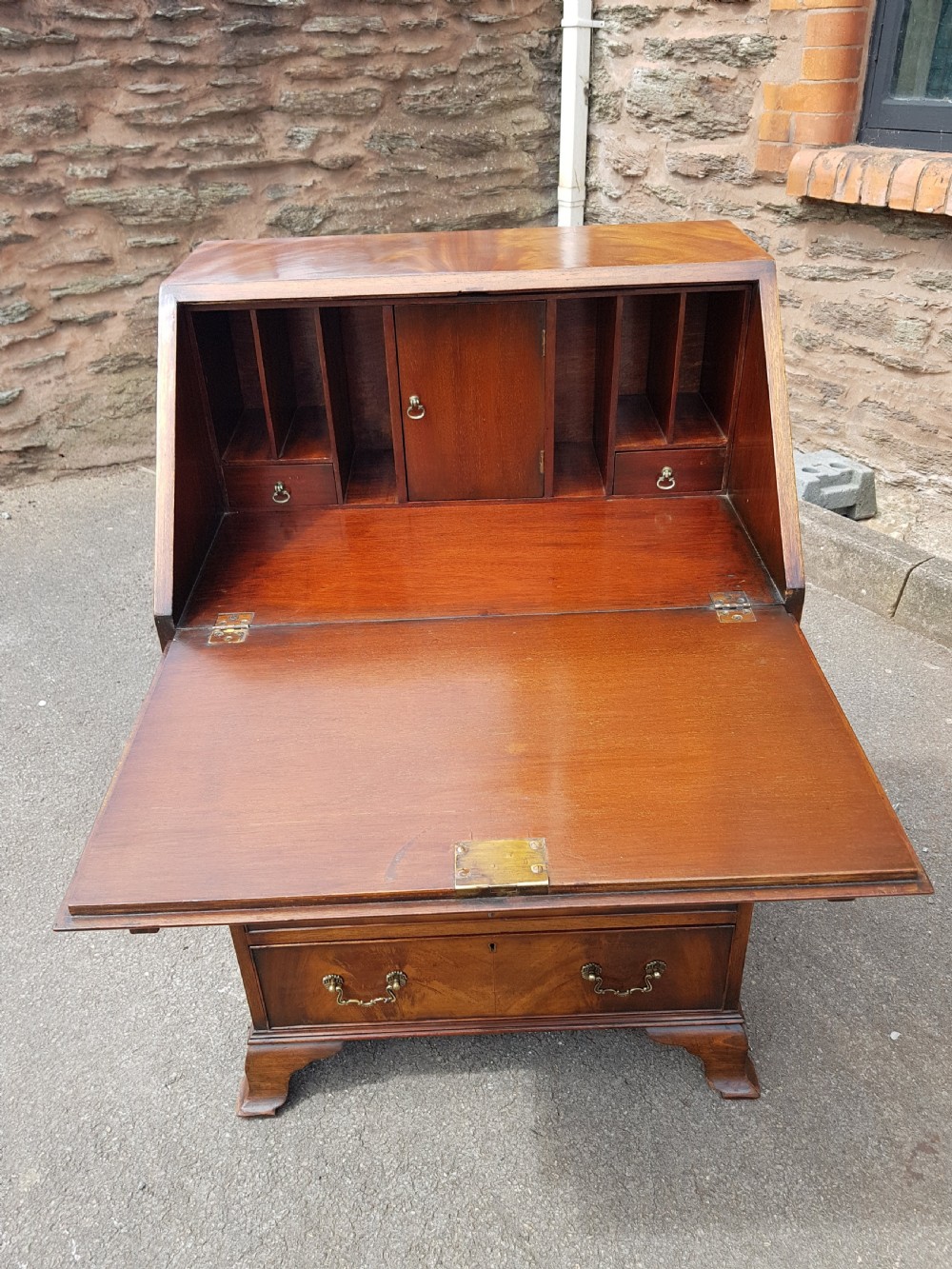 1920s Flame mahogany Bureau.  View VII