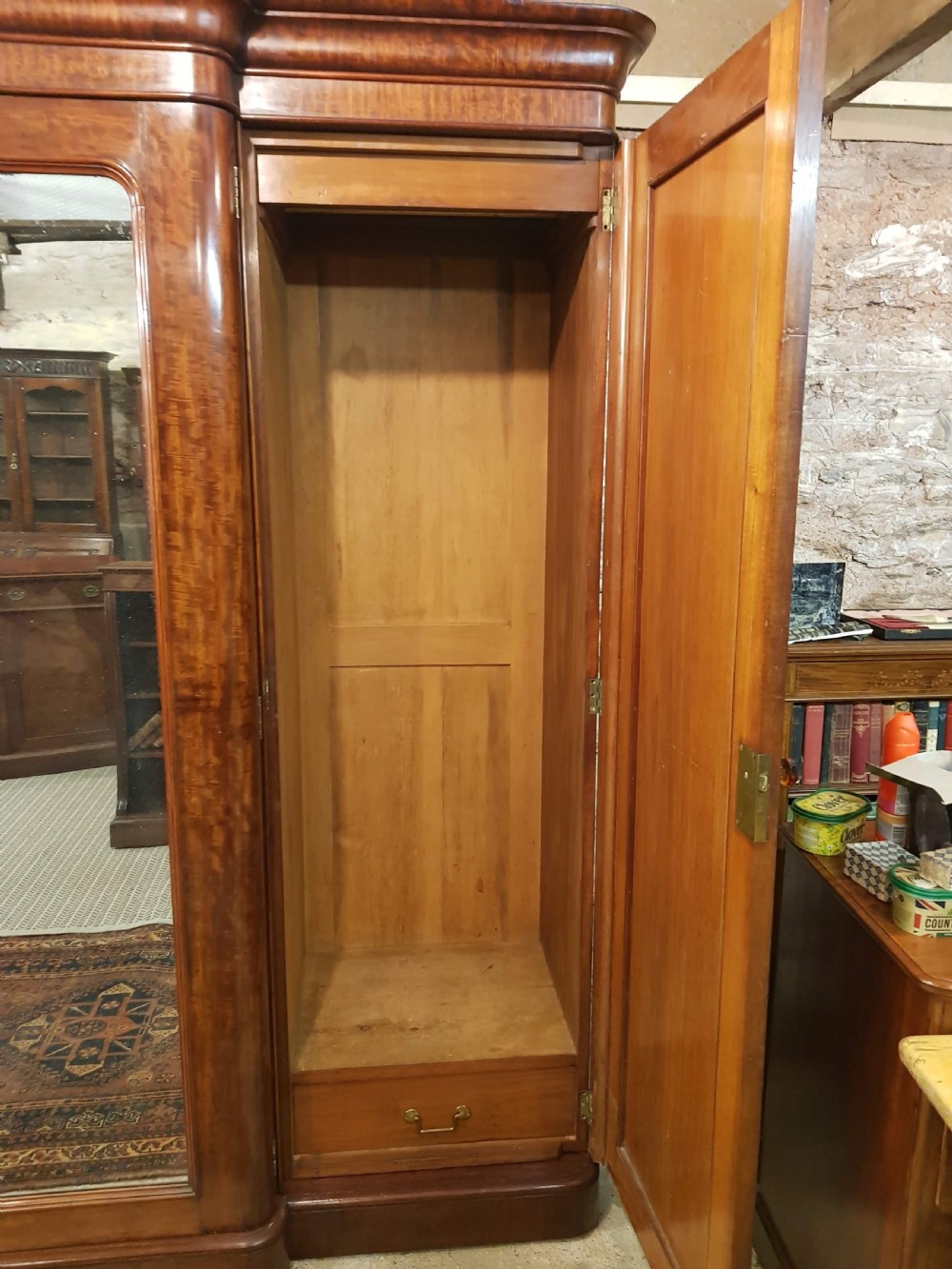 Heal and son Breakfront mahogany wardrobe.  View V