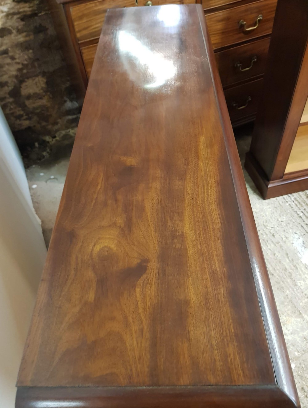Pair of Victorian mahogany open Bookcases  View IV