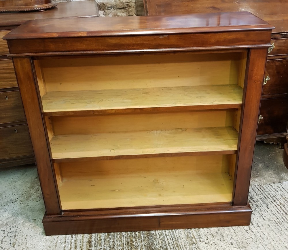 Pair of Victorian mahogany open Bookcases  View VII