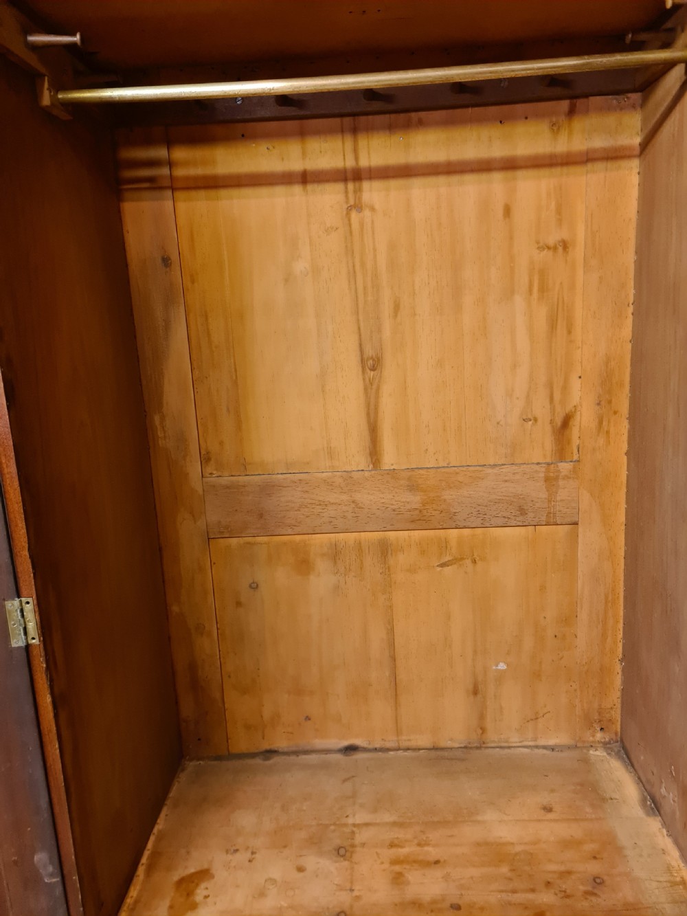Victorian mahogany two door wardrobe.  View V