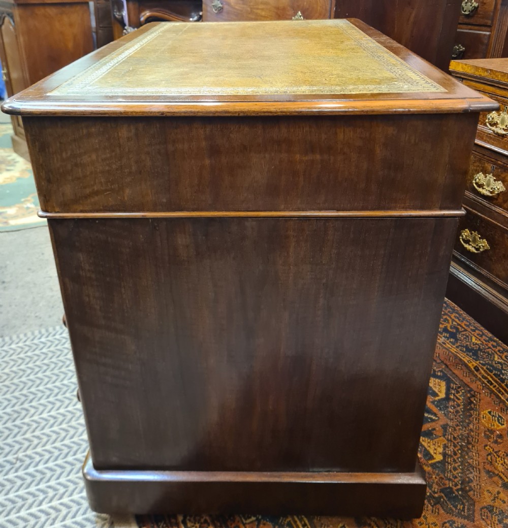 Victorian Walnut Pedestal Desk View III