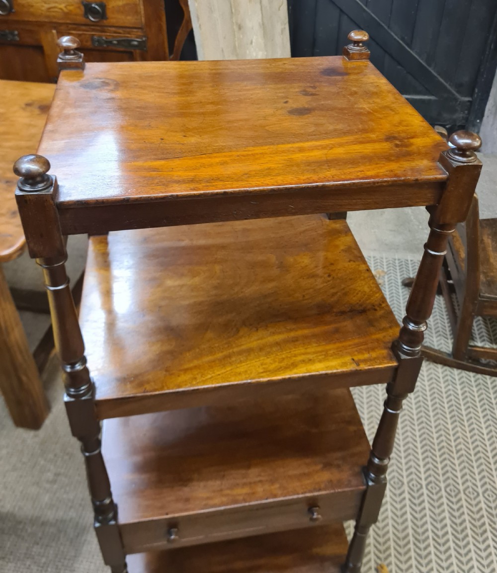 Victorian mahogany four tier Whatnot  View VII