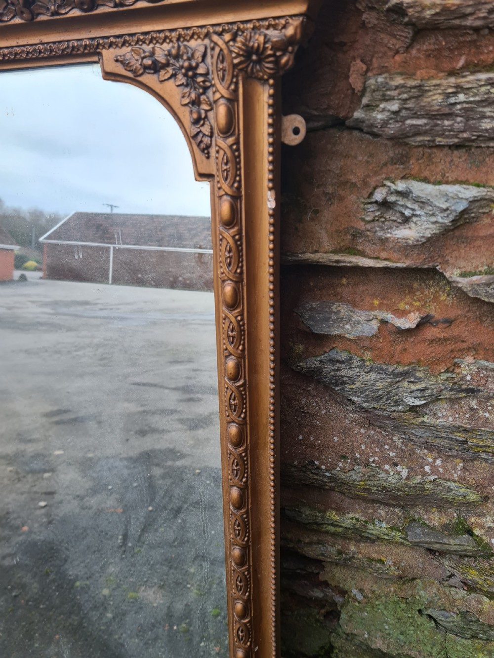 Victorian Gilt Overmantle Mirror  View III