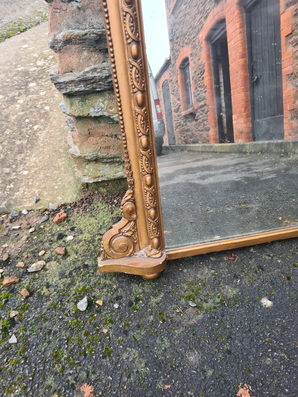 Victorian Gilt Overmantle Mirror  View VII