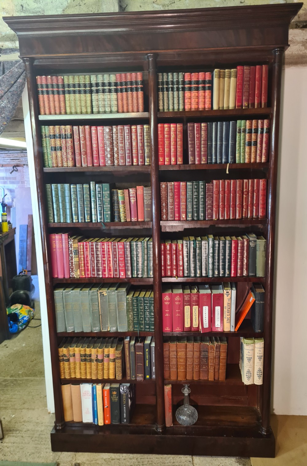 19th Century Architectural Mahogany Library Bookcase 