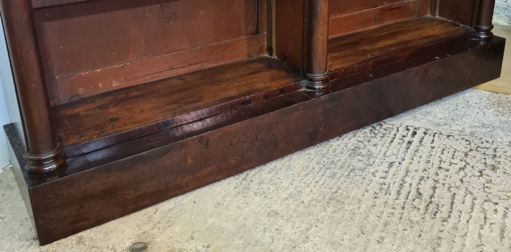 19th Century Architectural Mahogany Library Bookcase  View III
