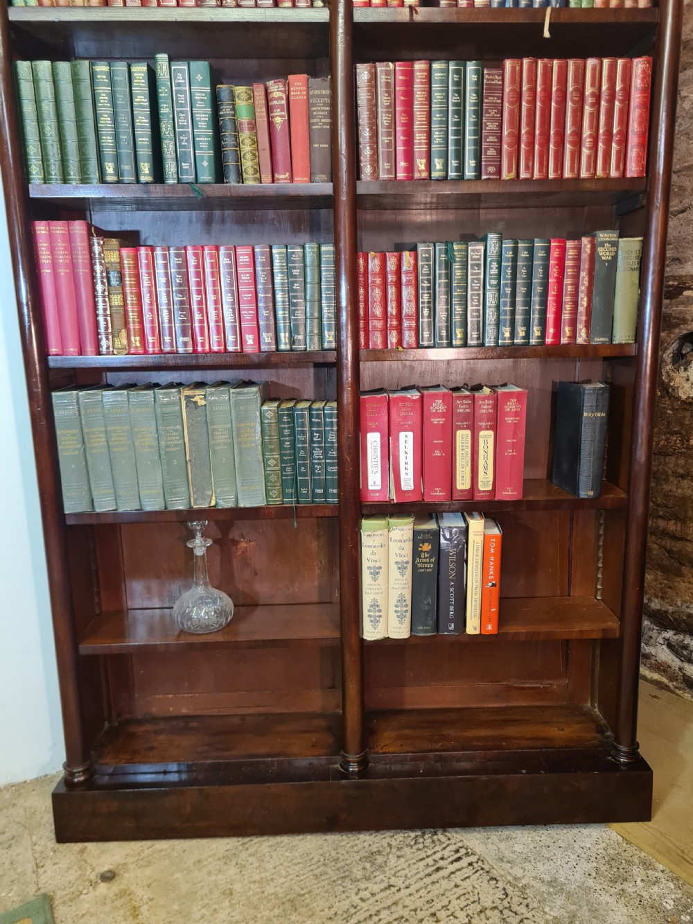 19th Century Architectural Mahogany Library Bookcase  View VII
