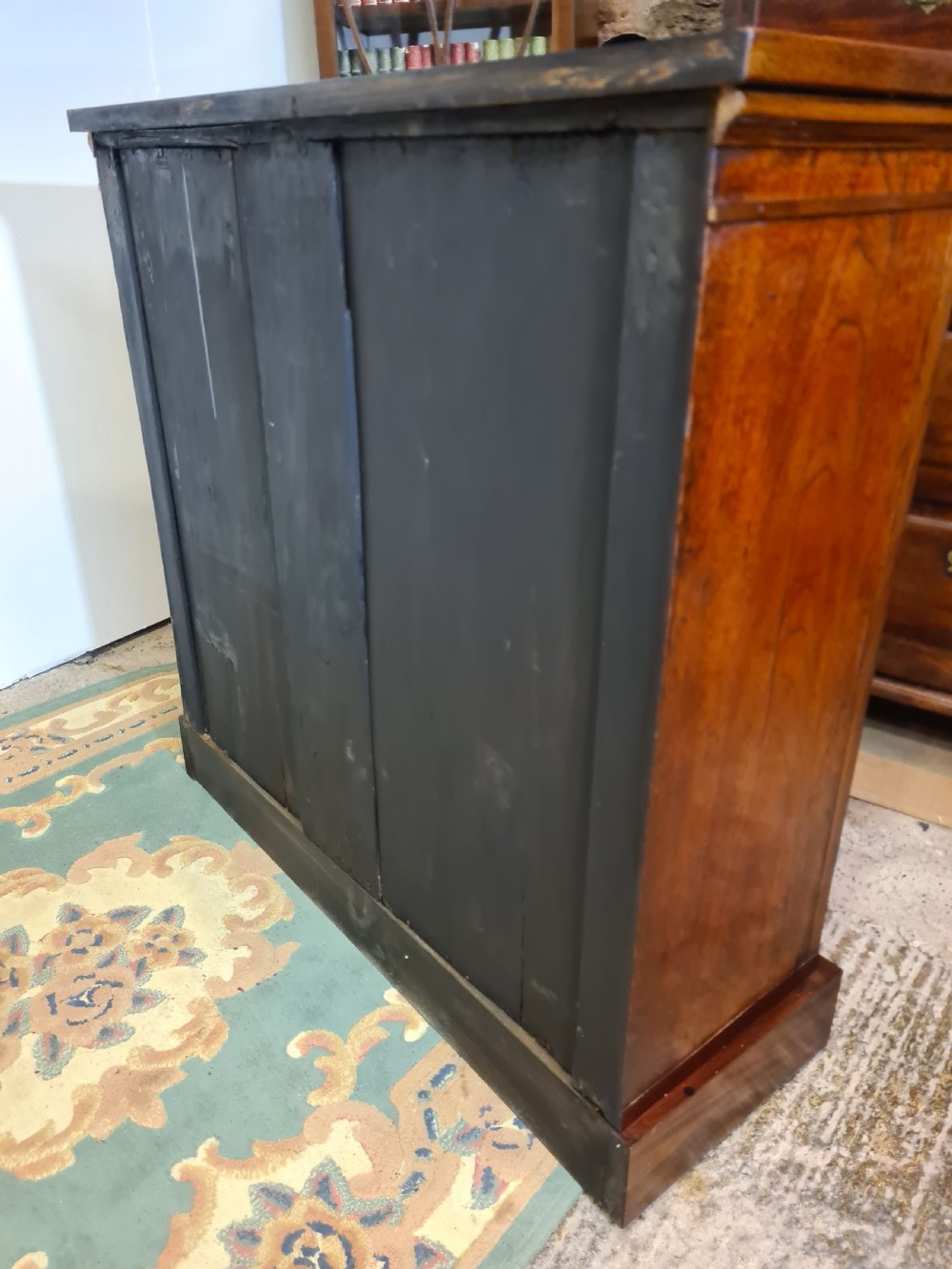 Victorian Mahogany Dwarf Bookcase.  View IV