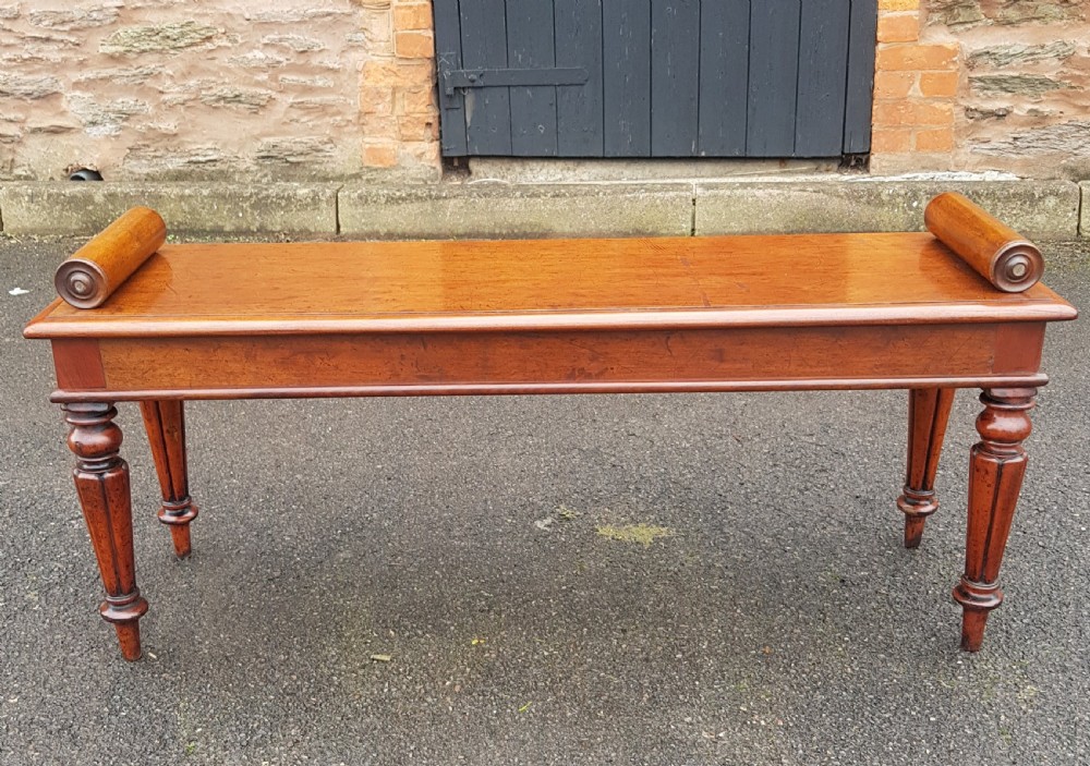 Victorian Mahogany Window Seat. 