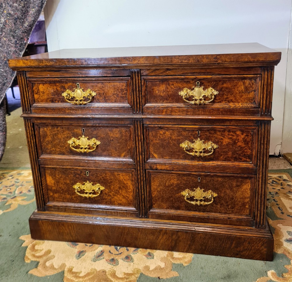Victorian Pollard Oak Chest Of Drawers 