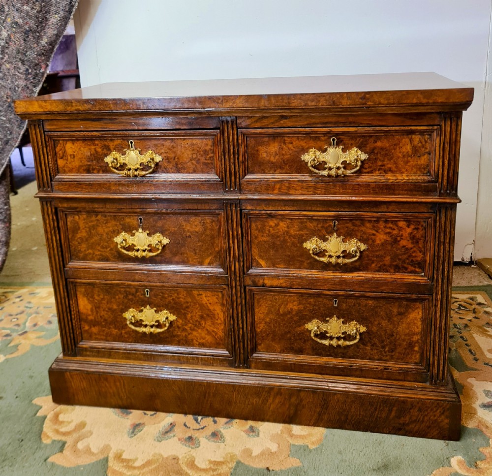 Victorian Pollard Oak Chest Of Drawers  View IV