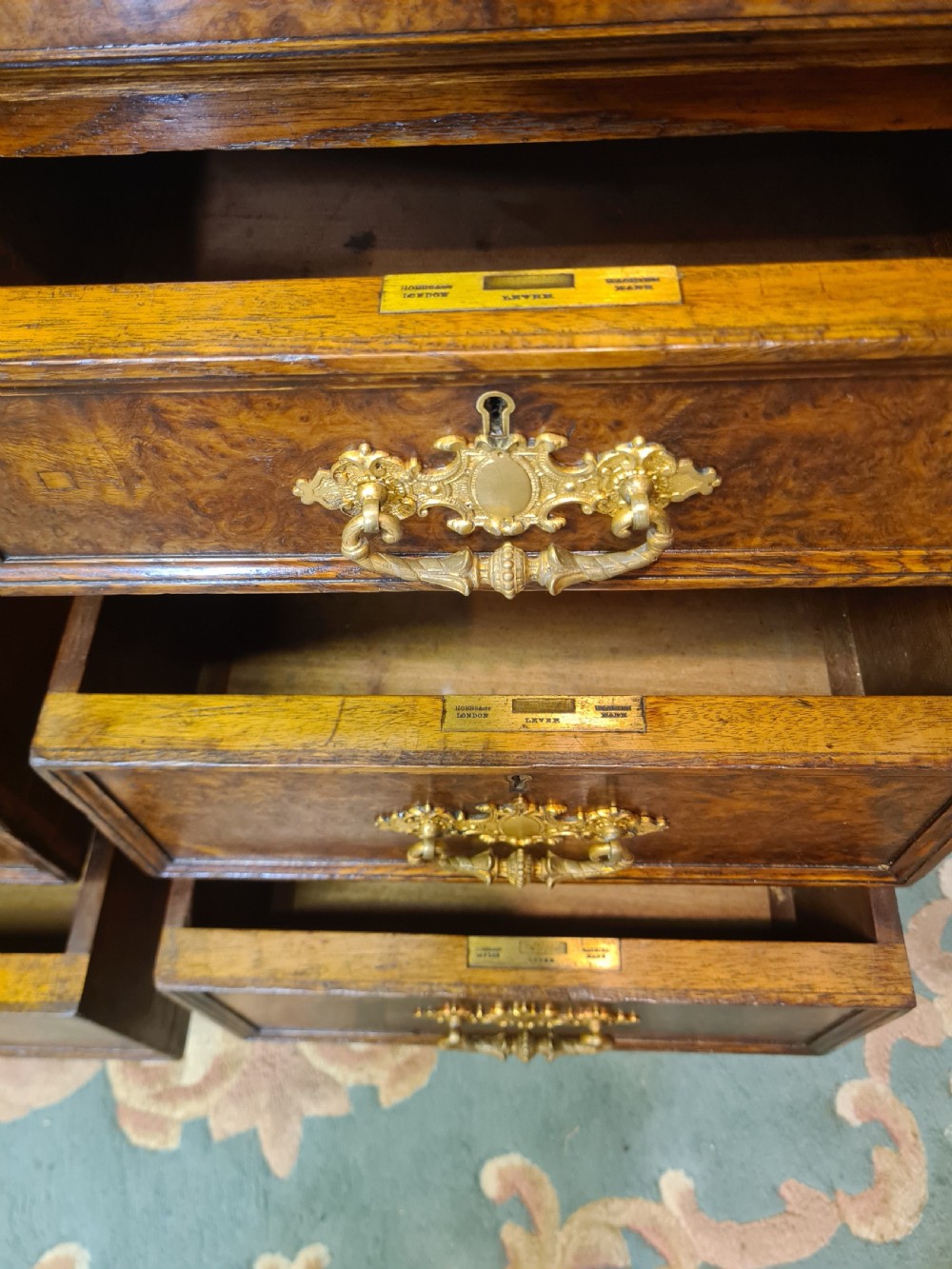 Victorian Pollard Oak Chest Of Drawers  View VI