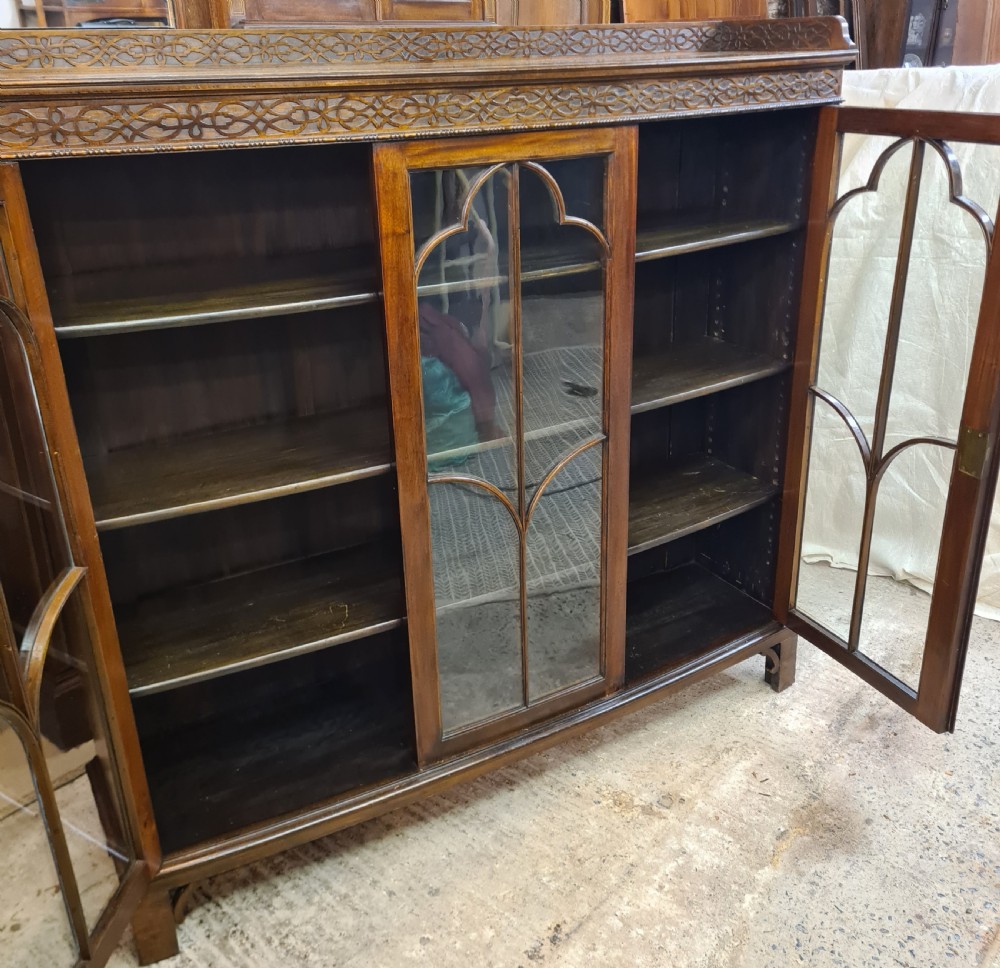 Edwardian Mahogany Bookcase  View II
