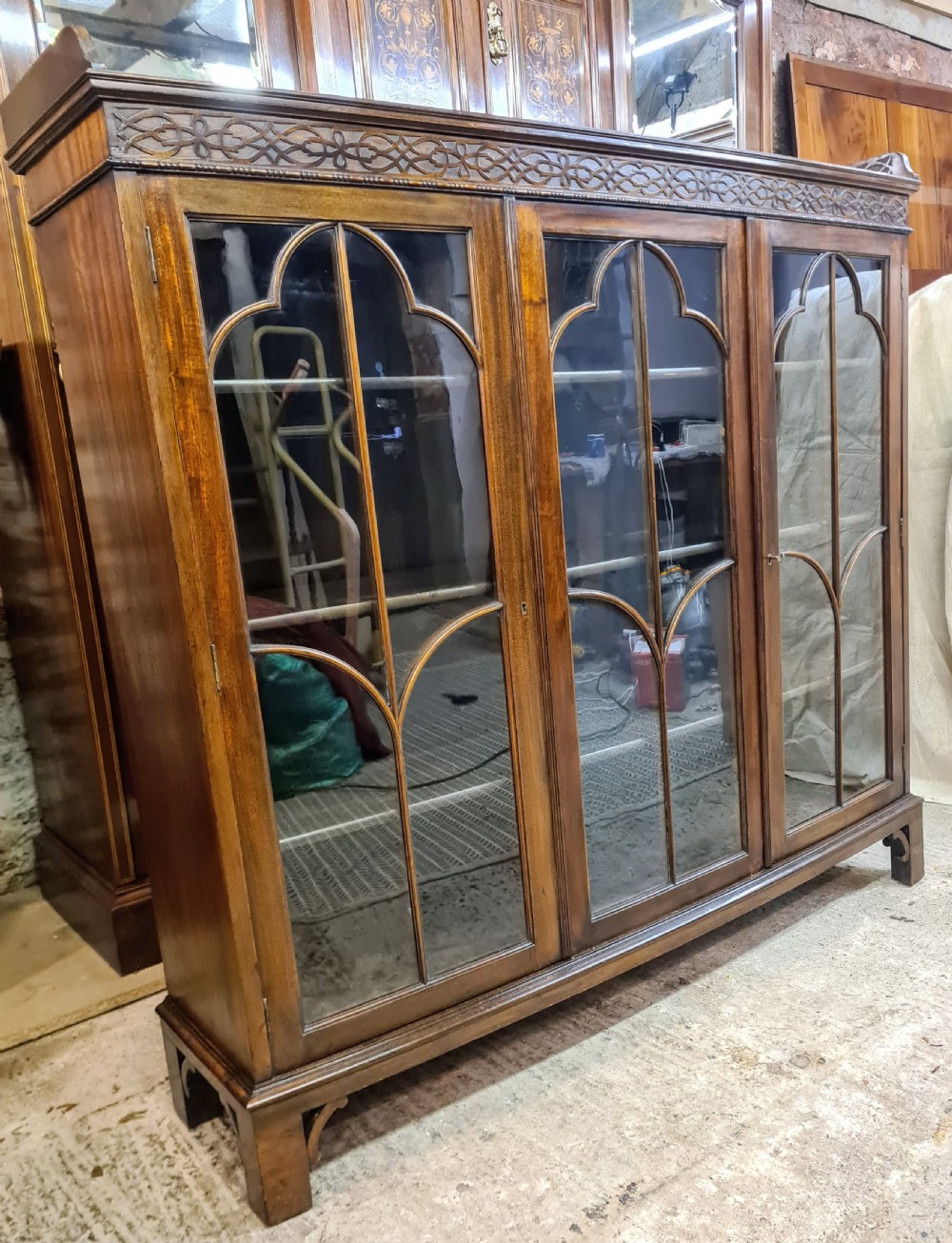 Edwardian Mahogany Bookcase  View V