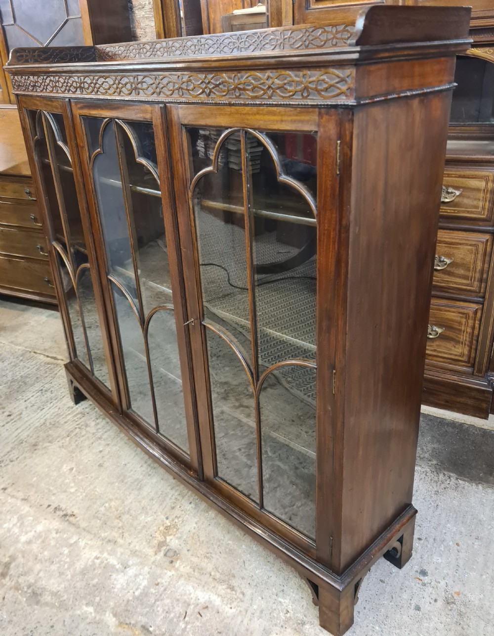 Edwardian Mahogany Bookcase  View VI