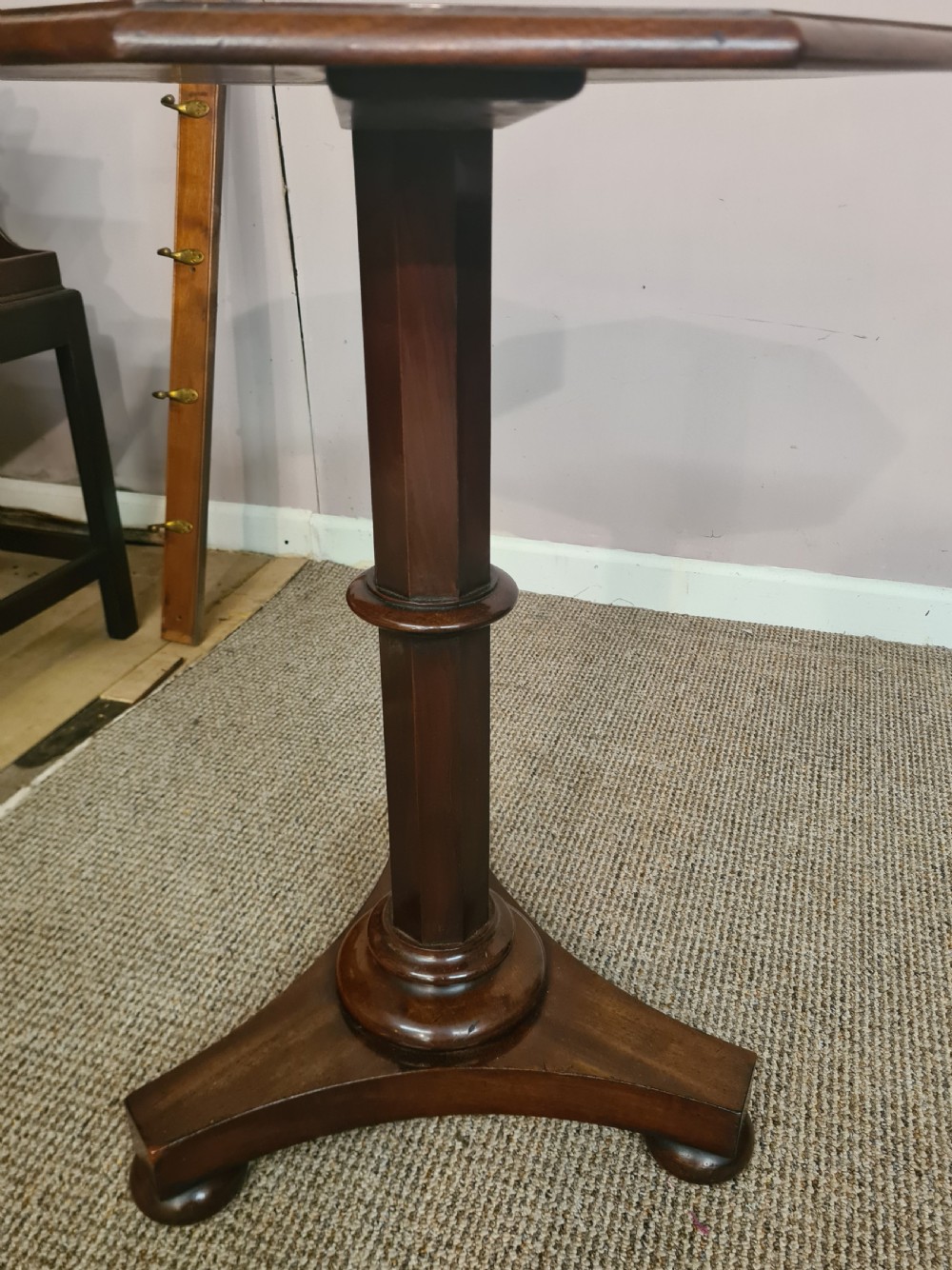 Early Victorian Octagonal Mahogany side table  View IV