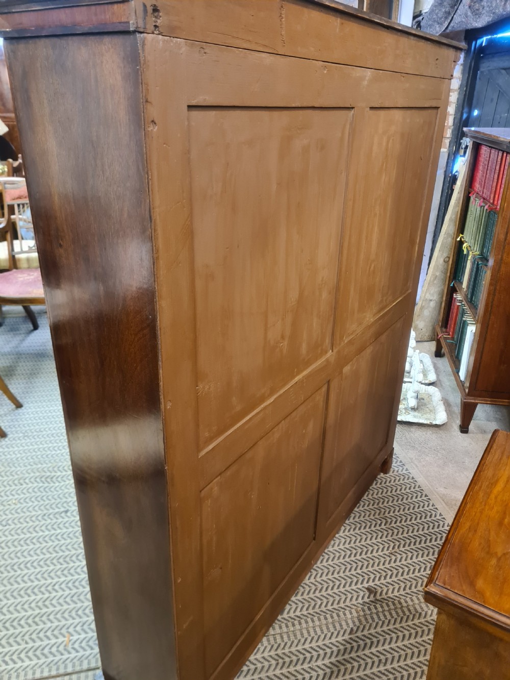 19th Century Mahogany Open Bookcase  View V