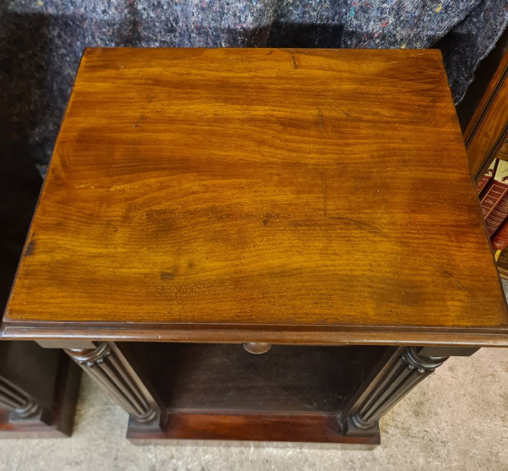 Pair of Victorian Mahogany Bedside Cabinets.  View III