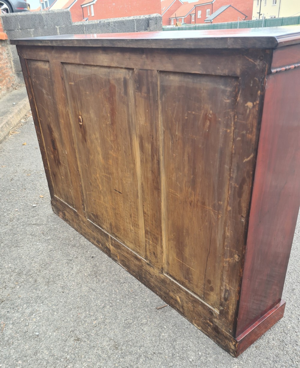 19th Century Mahogany Open Bookcase. View VII
