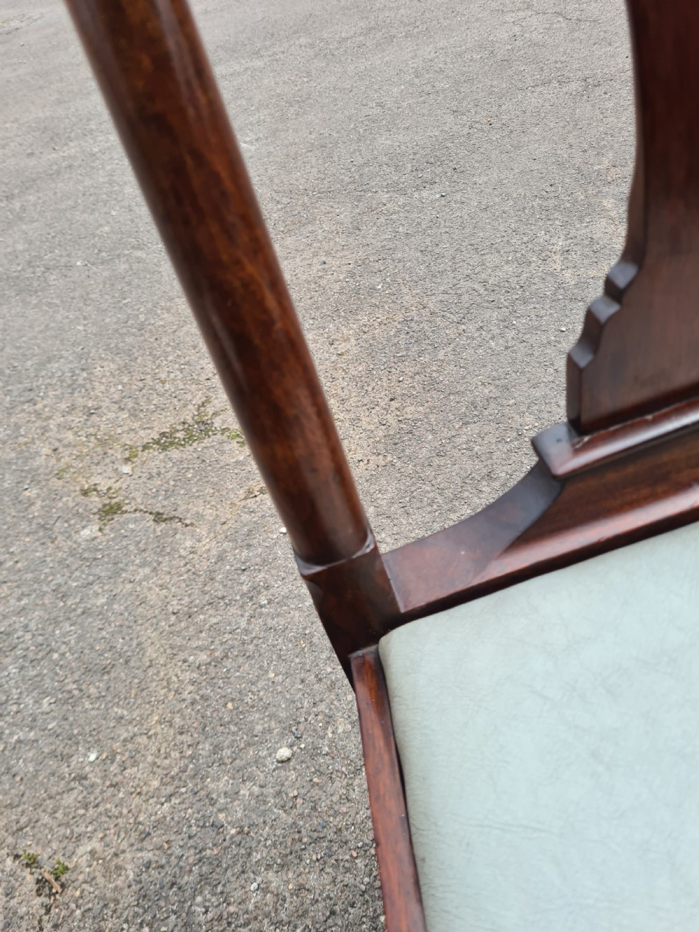 Set of Eight 1920s Mahogany Queen Anne Style Chairs.  View VII
