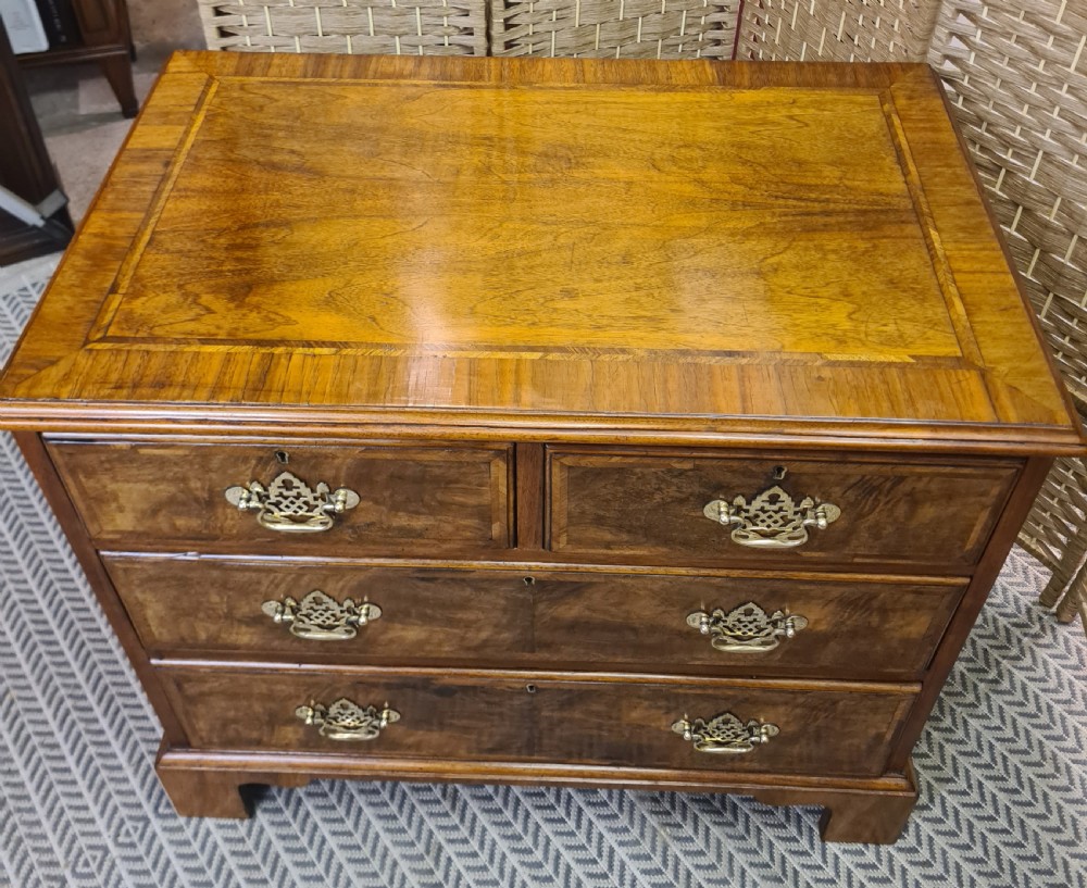 19th Century Period Style Walnut Chest of Drawers.  View III