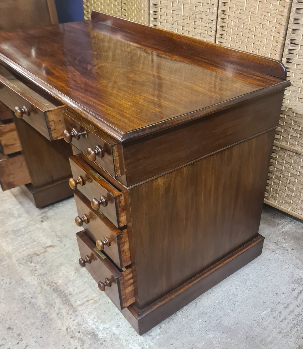 Victorian Mahogany Pedestal Desk  View IV