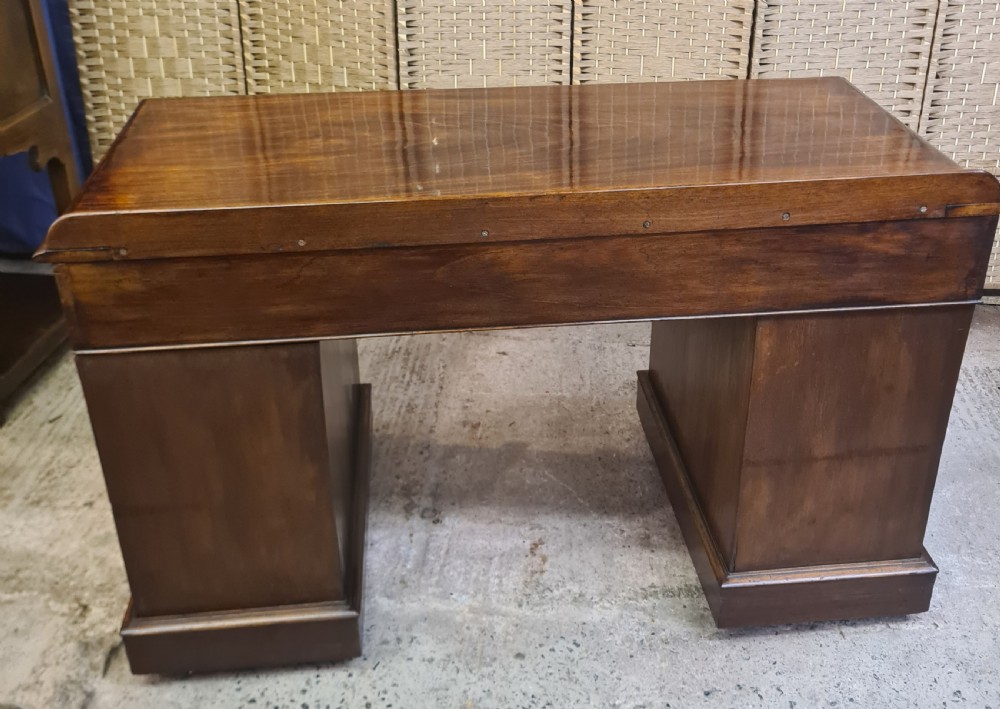 Victorian Mahogany Pedestal Desk  View V