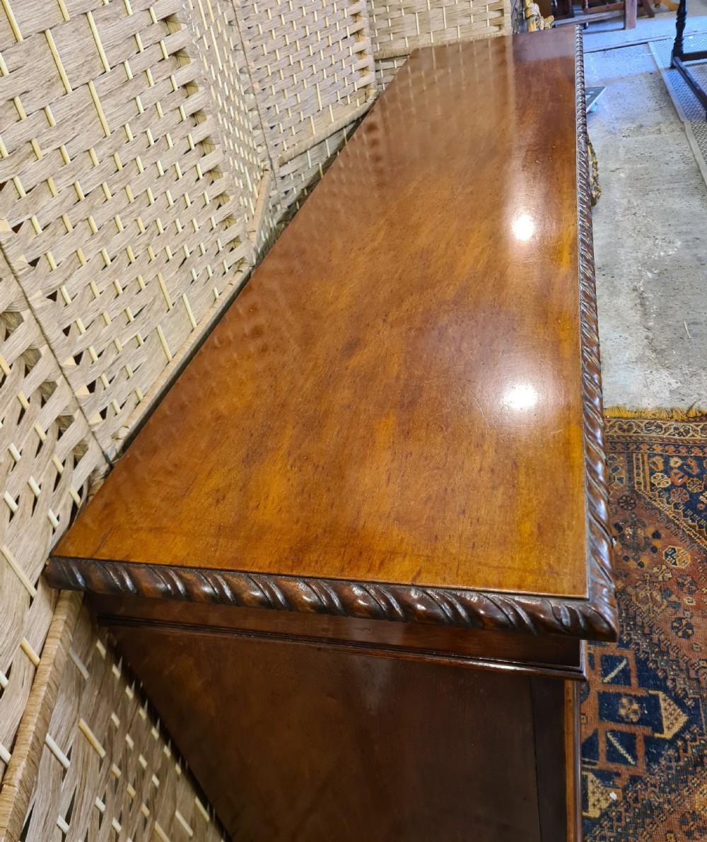 Edwardian Mahogany Open Bookcase.  View III