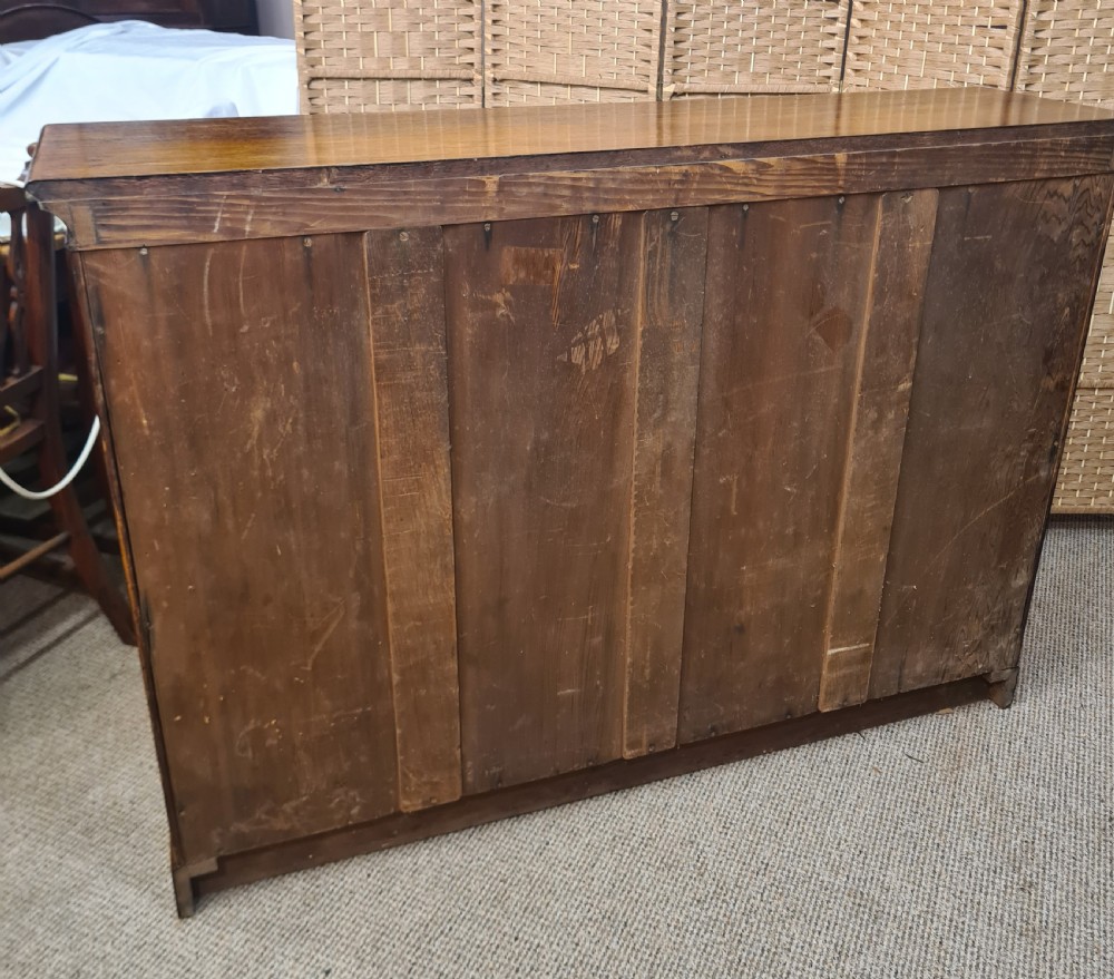 Victorian Quarter Oak Open Bookcase  View VIII