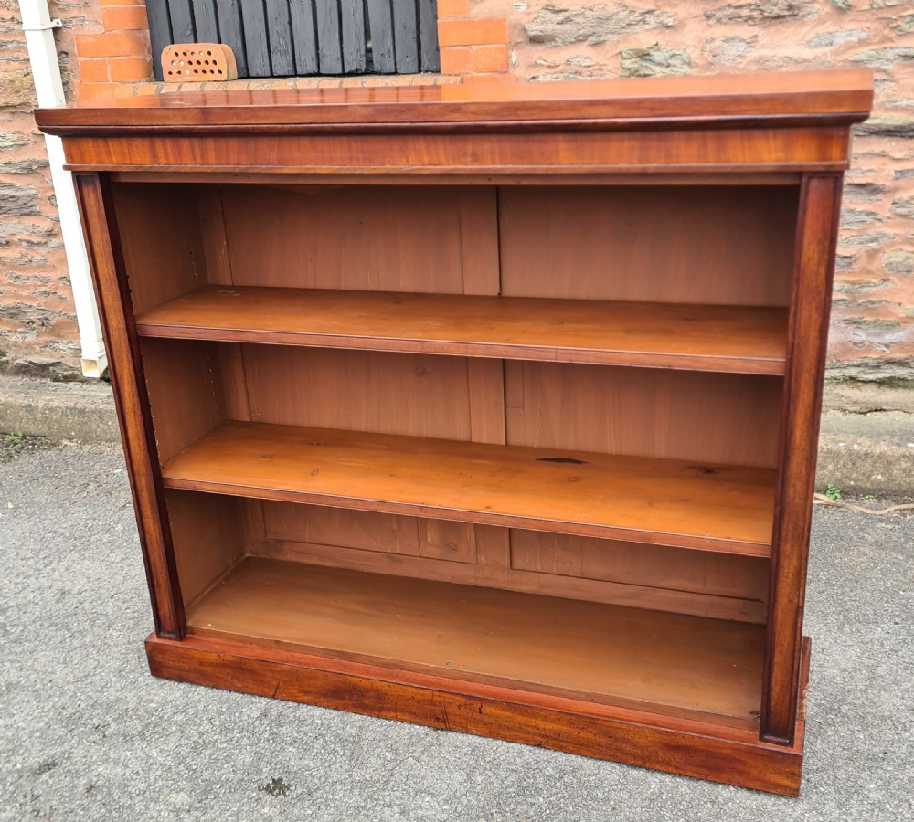 19th Century Mahogany Open Bookcase. 