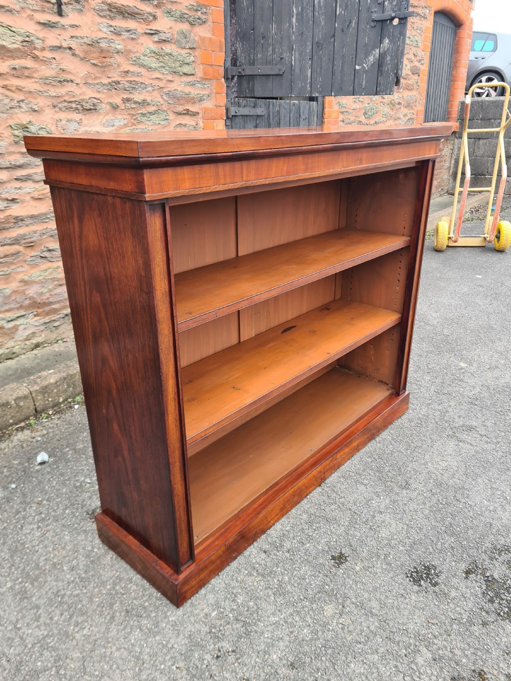 19th Century Mahogany Open Bookcase.  View III