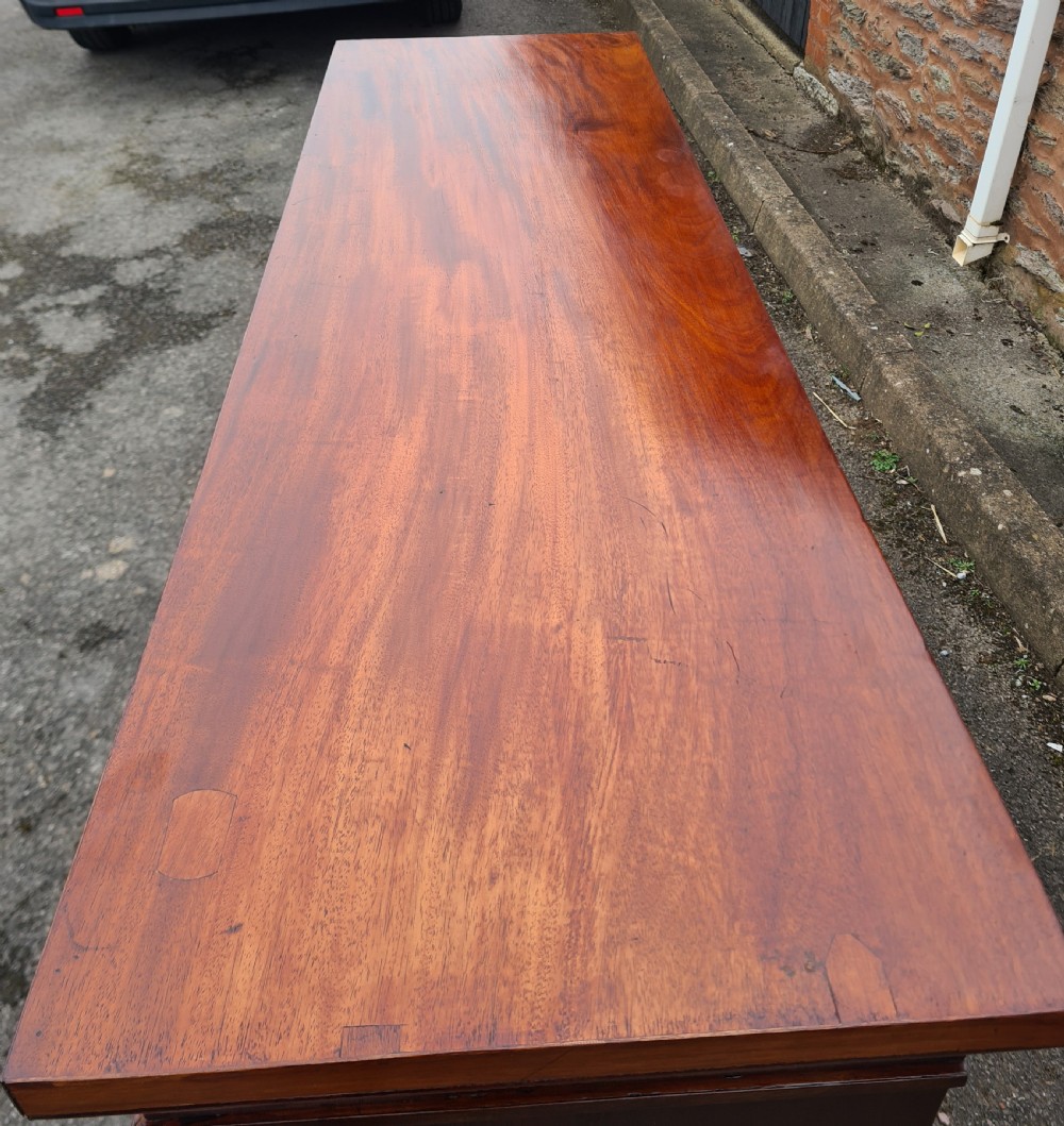 19th Century Mahogany Open Bookcase.  View V