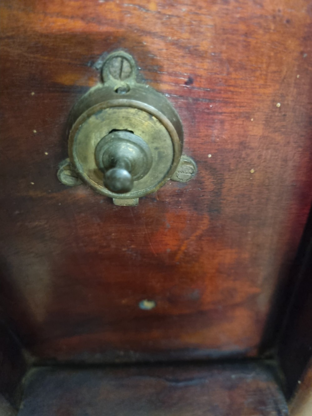 A Georgian mahogany tilt-top table featuring a circular scalloped pie-crust edge, a turned central column, and a tripod base. View VI
