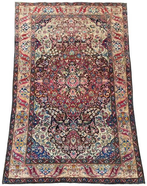 ANTIQUE ISFAHAN RUG 221M X 135M - ADDITIONAL PHOTO 1