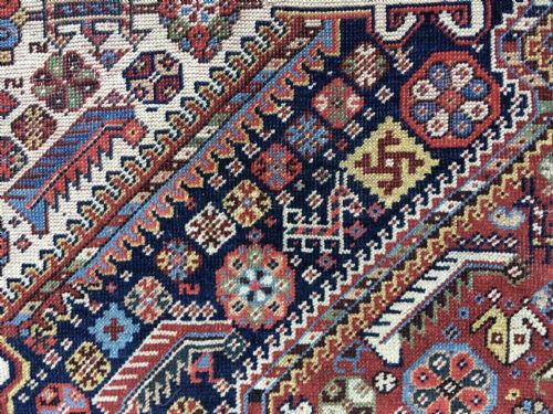 ANTIQUE QASHQAI RUG 180M X 112M - ADDITIONAL PHOTO 6