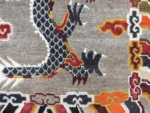 VINTAGE TIBETAN 'DRAGON' RUG 174M X 098M - ADDITIONAL PHOTO 2