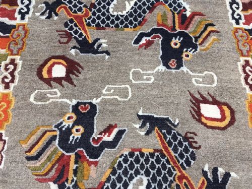 VINTAGE TIBETAN 'DRAGON' RUG 174M X 098M - ADDITIONAL PHOTO 3
