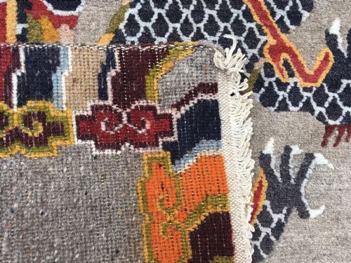 VINTAGE TIBETAN 'DRAGON' RUG 174M X 098M - ADDITIONAL PHOTO 7